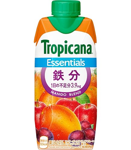 Amazon.co.jp: キリン トロピカーナ エッセンシャルズ 鉄分 330ml紙×12